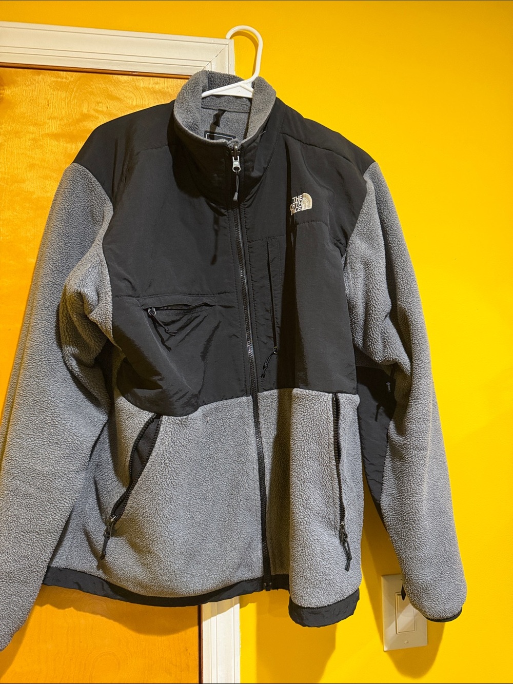 The North Face Men's Black and Gray Fleece Jacket